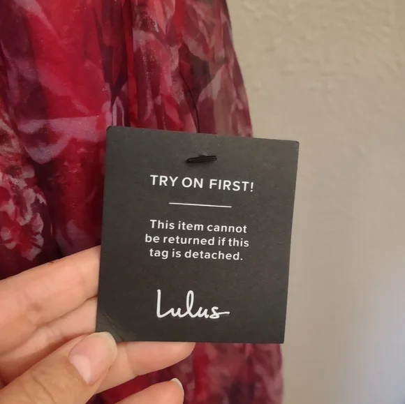 Lulu's Romance That Wows Magenta Floral Print Organza Maxi Dress - Picture 11 of 14